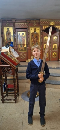 Ученики воскресной школы почувствовали себя богатырями