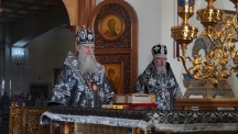 Литургия Преждеосвященных Даров в Спасо-Преображенском кафедральном соборе Хабаровска 27 февраля 2026 г.